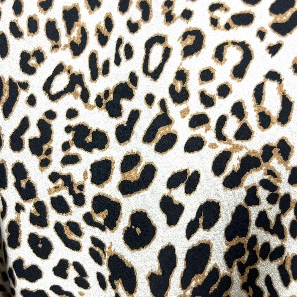 ASTR Bodysuit Womens Small Cheetah Leopard Animal Sexy Feminine Mob Wife - Picture 11 of 14